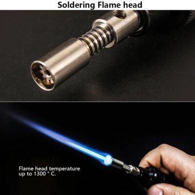 Wireless Gas Blow Torch Soldering Solder Iron Cordless Butane Tip Tool Welding Pen Burner Welding Soldering Kit - Image 3