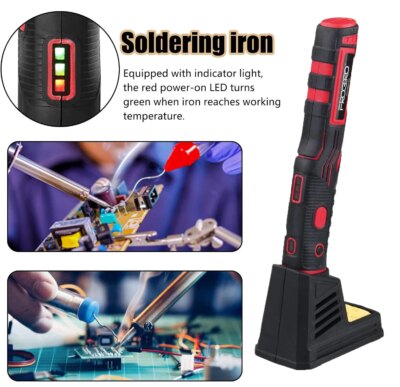 FROGBRO Cordless Soldering Iron 1800mAh Rechargeable Soldering Tool Professional Portable Welding Tool Electronic Soldering Kit - Image 5
