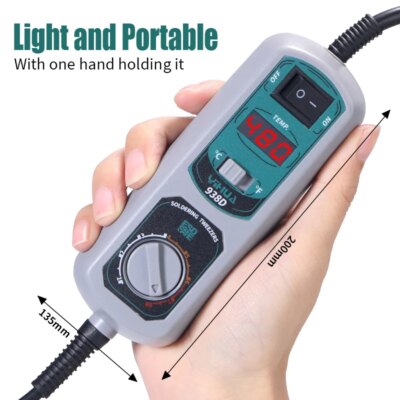 YIHUA 938D Portable Tweezers Soldering Station 110V 220V Soldering Iron Station Chip Desoldering Kit Set SMD Welding Equipment - Image 5