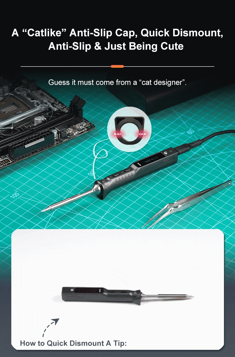 MINIWARE TS101 Digital Display Electric Soldering Iron High Power Welding Pen Internal Heating Household Welding Repair Kits