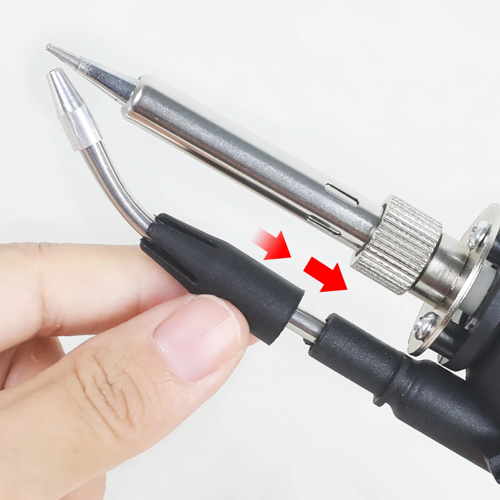 NEWACALOX EU 80W Digital Display Soldering Iron Gun 180-520°C Adjustable Temperature Automatic Send Tin Gun Repair DIY Tool