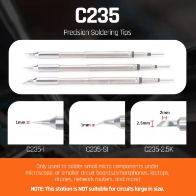 Silverflo 928D-IV Soldering Station Micro Soldering Iron USB-C Charging soldering iron Kit with Sleep Mode for Precision Welding - Image 4
