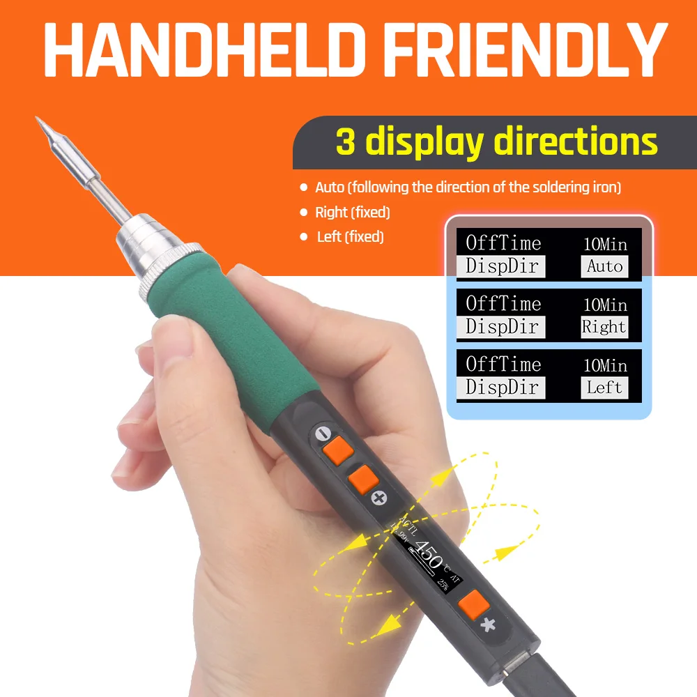 Silverflo 928D-IV Soldering Station Micro Soldering Iron USB-C Charging soldering iron Kit with Sleep Mode for Precision Welding