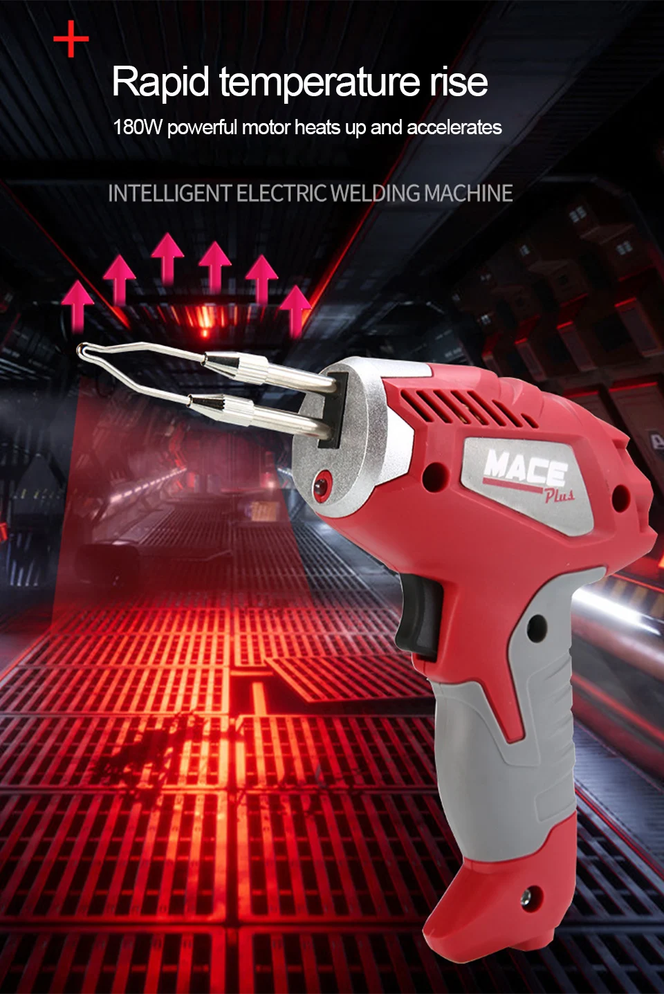 180W Fast Thermal Electric Soldering Iron Industrial-grade High-power Welding Repair Tool Soldering Gun EU Plug Rework Station