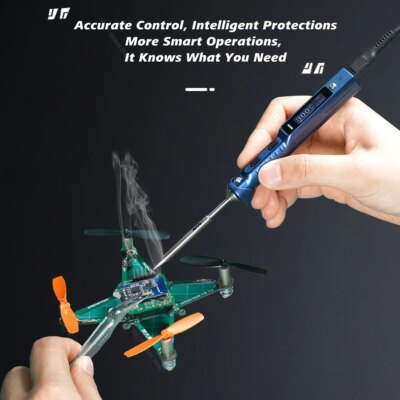 TS101 Blue Smart Soldering Iron BC2 Tip 90W Portable DC USB-C Interface For Welding Tools Constant Adjustable Temperature TS 100 - Image 4