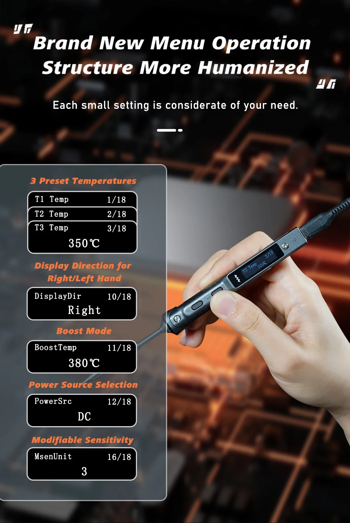 Original TS101 Soldering Iron Electric 65W Temperature Adjustable Programming TS100 Soldering Iron New Upgrade With PD Plug Kit