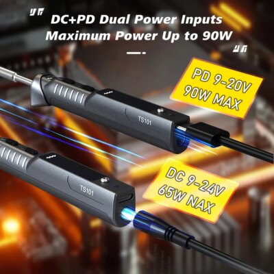 Original TS101 Soldering Iron Electric 65W Temperature Adjustable Programming TS100 Soldering Iron New Upgrade With PD Plug Kit - Image 3