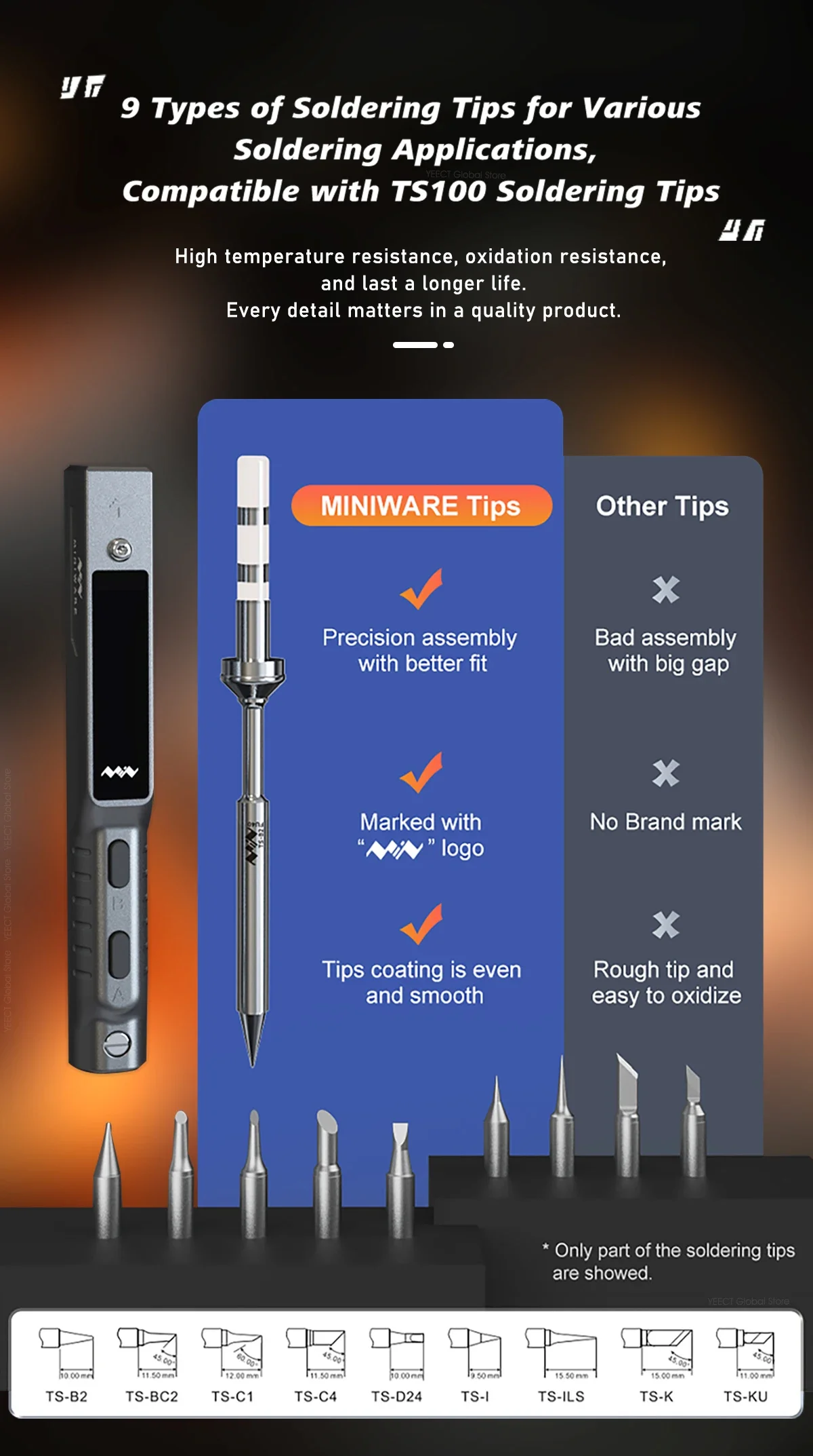 Original TS101 Soldering Iron Electric 65W Temperature Adjustable Programming TS100 Soldering Iron New Upgrade With PD Plug Kit