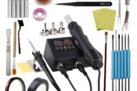 SMD Soldering Iron Hot Air 2 in 1 BGA Rework Solder Station Heat Gun Desoldering Repair For Cell-phone PCB IC Welding Tools Kit