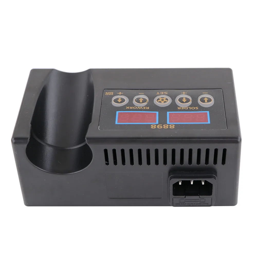 SMD Soldering Iron Hot Air 2 in 1 BGA Rework Solder Station Heat Gun Desoldering Repair For Cell-phone PCB IC Welding Tools Kit SMD Soldering Iron Hot Air 2 in 1 BGA Rework Solder Station Heat Gun Desoldering Repair For Cell-phone PCB IC Welding Tools Kit