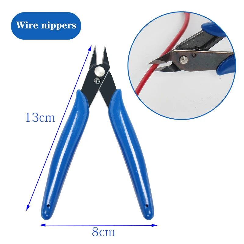 Red Soldering Iron Kit Adjustable Temperature 110V 220V 80W Soldering Iron Kit With ESD Heat Insulation Working Mat Welding Tool