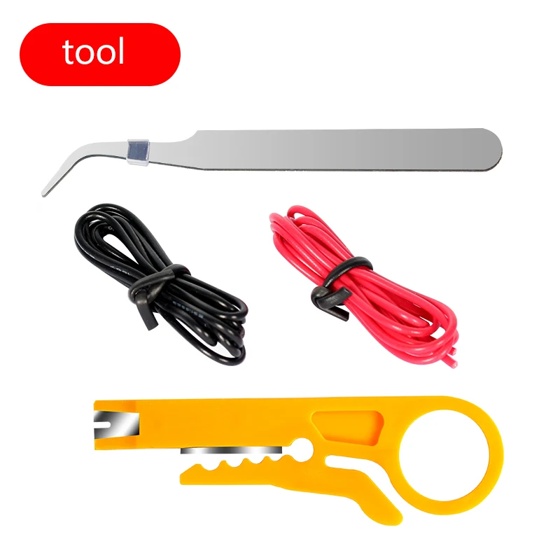 Red Soldering Iron Kit Adjustable Temperature 110V 220V 80W Soldering Iron Kit With ESD Heat Insulation Working Mat Welding Tool