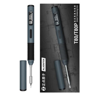 ALIENTEK T80/T80P Adjustable Soldering Iron 100W Temperature Fast Heat Portable Electric Digital Welding Station Kit C245 C210 - Image 6