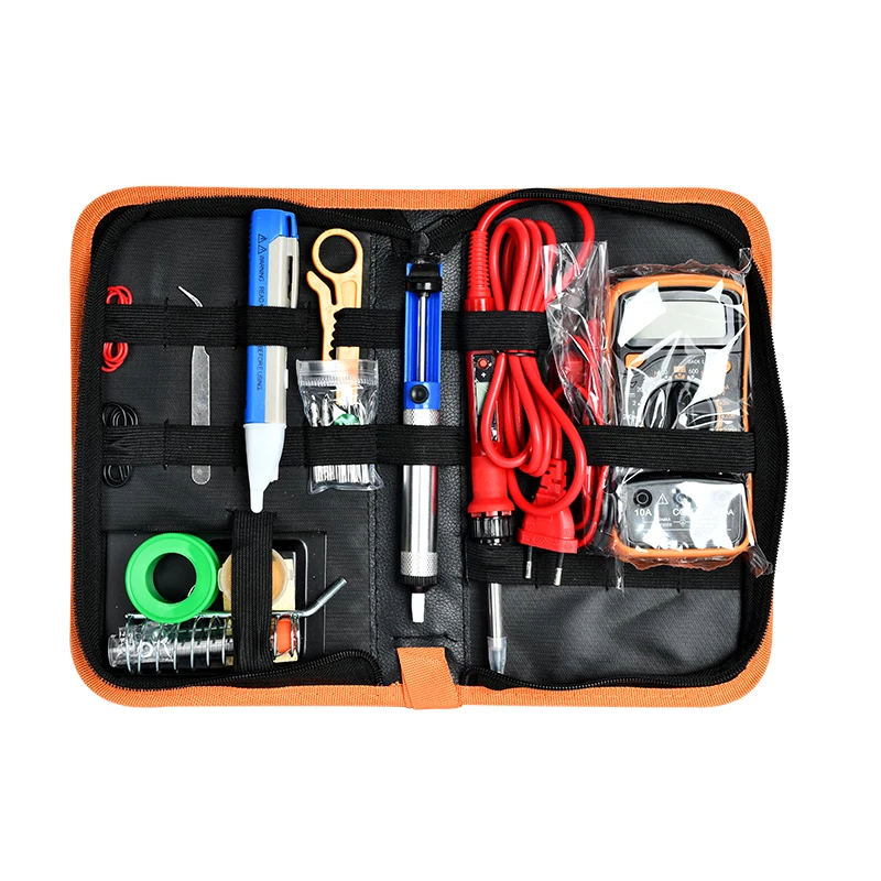Adjustable Temperature Soldering Iron Kit 110V 220V 80W Soldering Iron Kit With XL830L Multimeter Welding Tool Kit