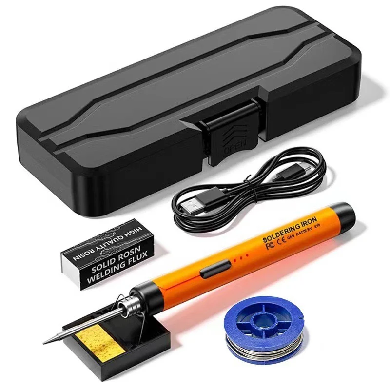 USB Smart Soldering Iron Kit Digital Display Type-C Interface Electric LED Soldering Iron Adjustable Temperature Welding Tool ﻿