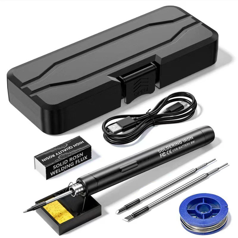 USB Smart Soldering Iron Kit Digital Display Type-C Interface Electric LED Soldering Iron Adjustable Temperature Welding Tool ﻿