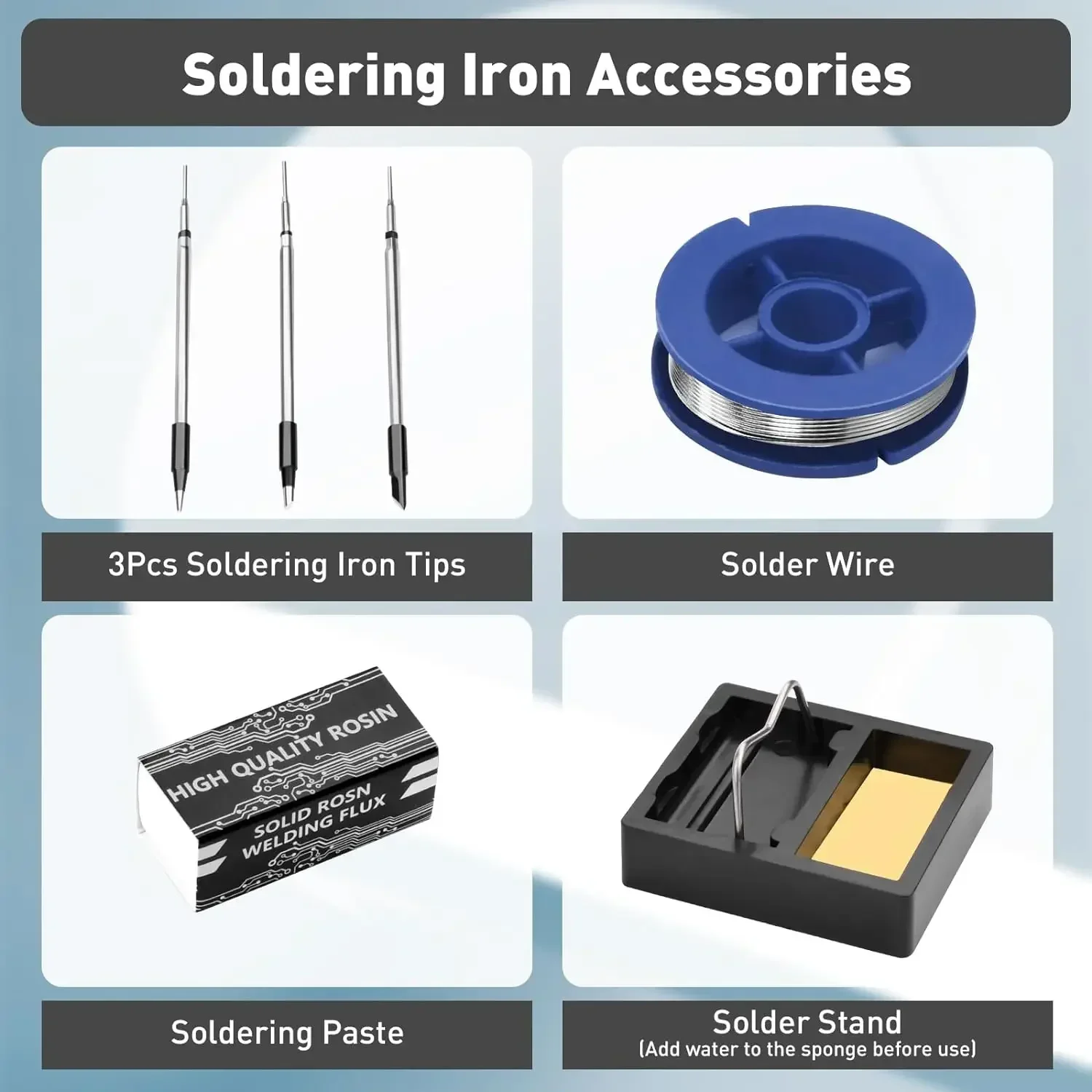 USB Smart Soldering Iron Kit Digital Display Type-C Interface Electric LED Soldering Iron Adjustable Temperature Welding Tool ﻿
