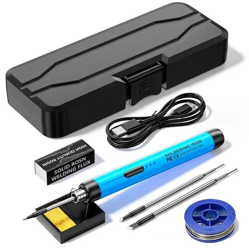 USB Smart Soldering Iron Kit Digital Display Type-C Interface Electric LED Soldering Iron Adjustable Temperature Welding Tool ﻿