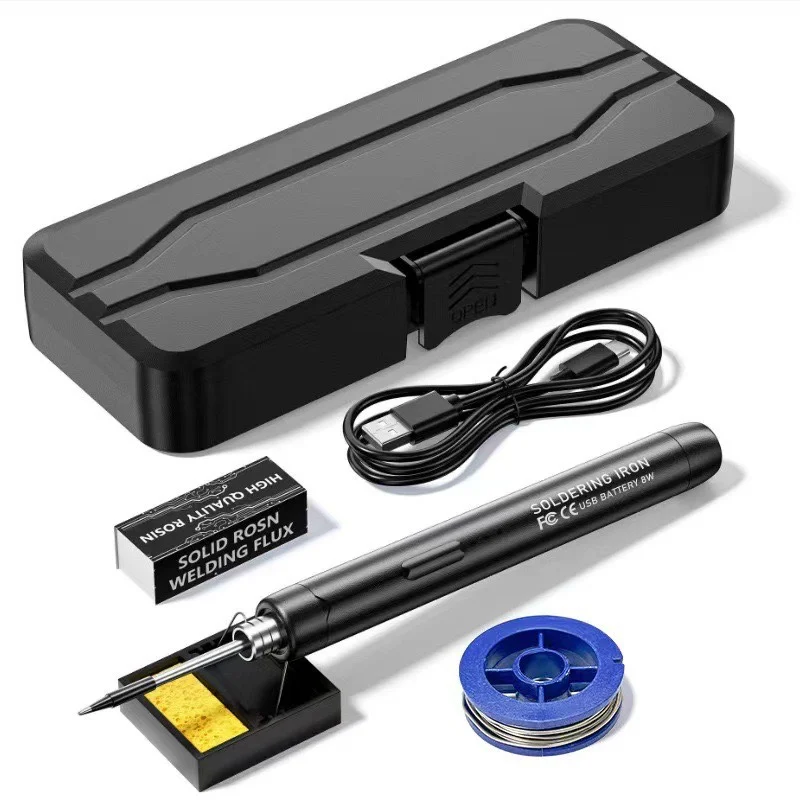 USB Smart Soldering Iron Kit Digital Display Type-C Interface Electric LED Soldering Iron Adjustable Temperature Welding Tool ﻿