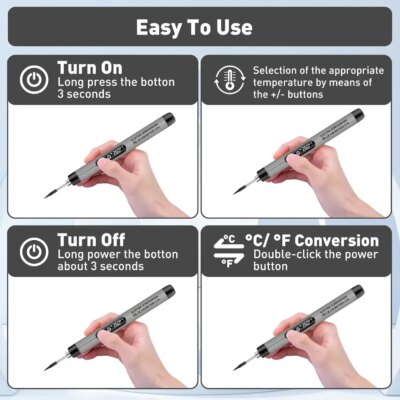 USB Smart Soldering Iron Kit Digital Display Type-C Interface Electric LED Soldering Iron Adjustable Temperature Welding Tool ﻿, - Image 6