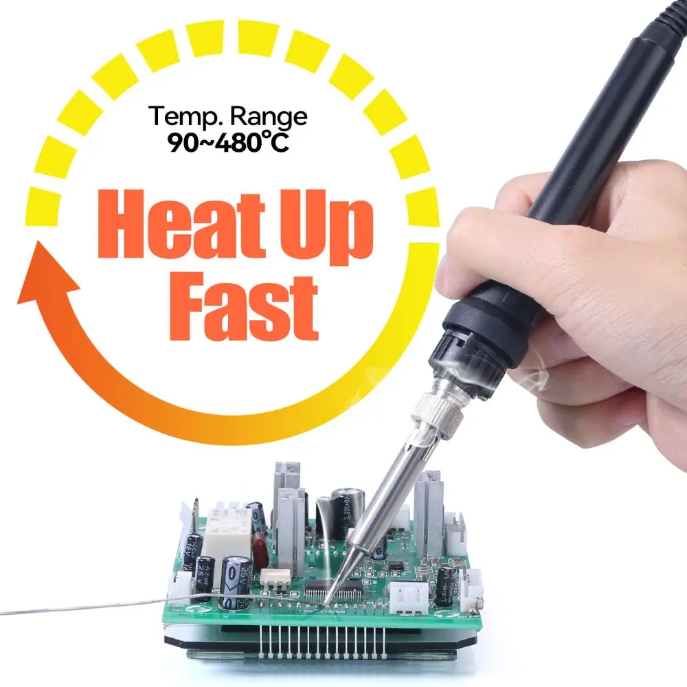 YIHUA 926LED-III Digital Electric Soldering Iron Kit with Helping Hands 960I Adjustable Temperature Portable Soldering Station YIHUA 926LED-III Digital Electric Soldering Iron Kit with Helping Hands 960I Adjustable Temperature Portable Soldering Station