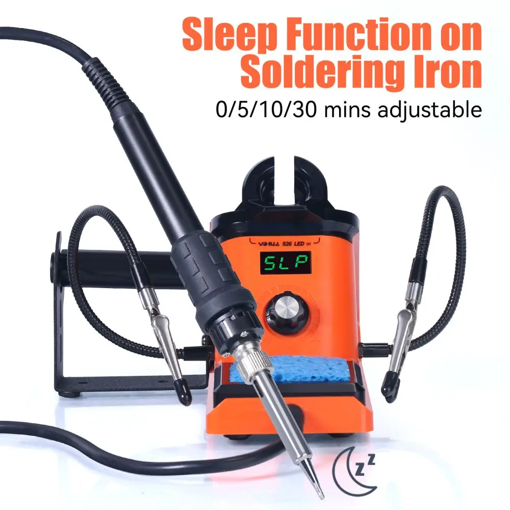 YIHUA 926LED-III Digital Electric Soldering Iron Kit with Helping Hands 960I Adjustable Temperature Portable Soldering Station YIHUA 926LED-III Digital Electric Soldering Iron Kit with Helping Hands 960I Adjustable Temperature Portable Soldering Station