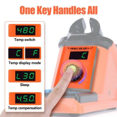 YIHUA 926LED-III Digital Electric Soldering Iron Kit with Helping Hands 960I Adjustable Temperature Portable Soldering Station - Image 3