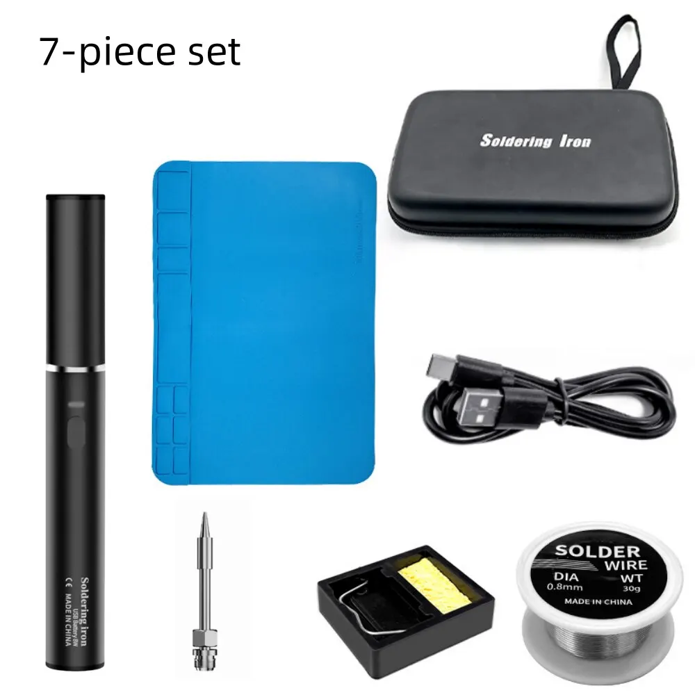 Usb Soldering Iron 5V Mini Convenient Adjustable Temperature Home Tools Diy Manual Radio Soldering Iron Set