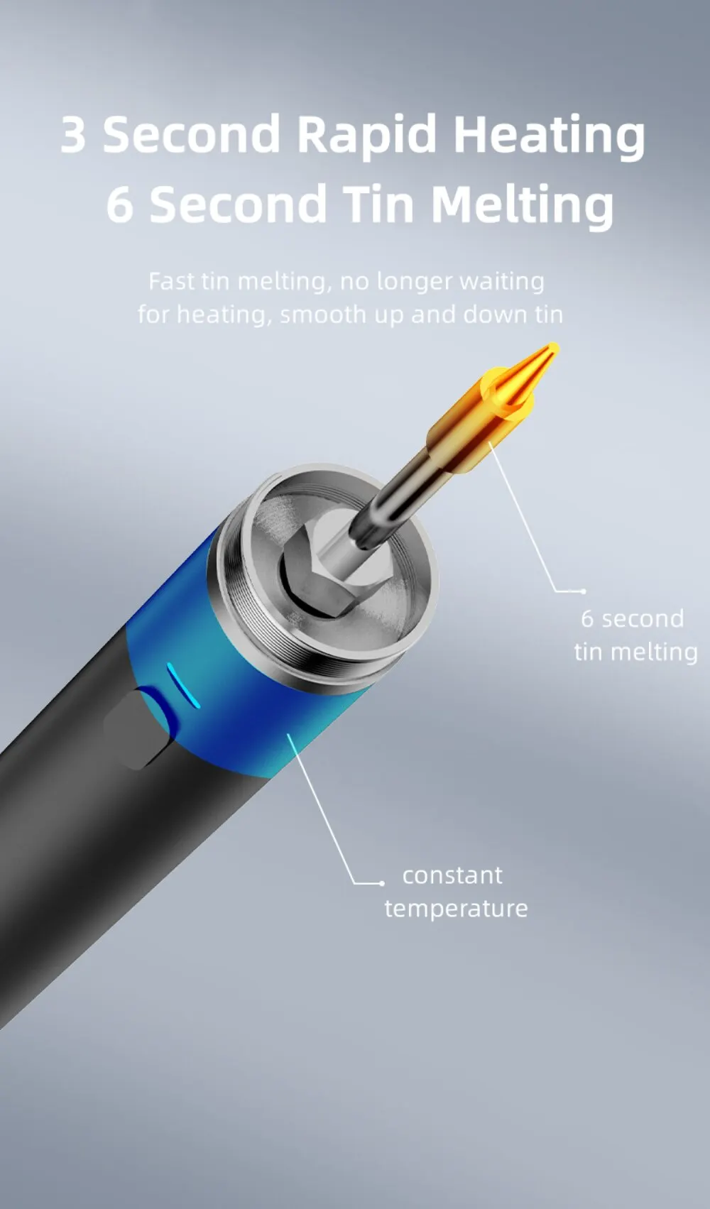 Usb Soldering Iron 5V Mini Convenient Adjustable Temperature Home Tools Diy Manual Radio Soldering Iron Set