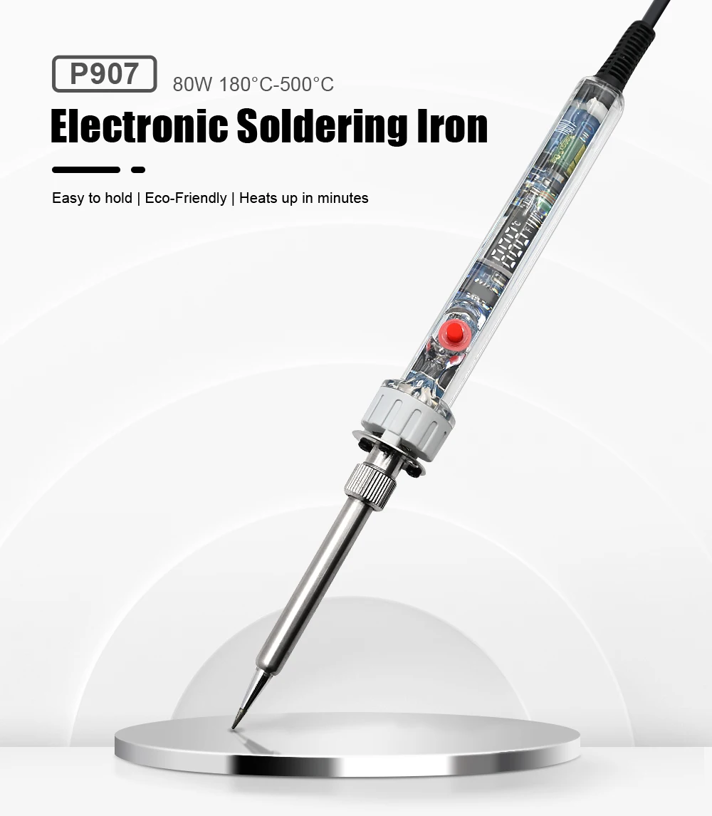 JCD 90W Electric Soldering Iron New P907 Transparent shell LCD Digital Display Adjustable Temperature 220V/110V Welding Tools JCD 90W Electric Soldering Iron New P907 Transparent shell LCD Digital Display Adjustable Temperature 220V/110V Welding Tools
