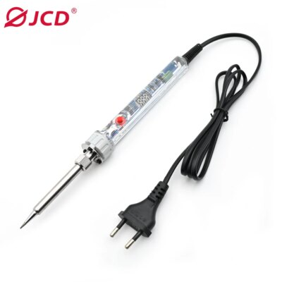 JCD 90W Electric Soldering Iron New P907 Transparent shell LCD Digital Display Adjustable Temperature 220V/110V Welding Tools