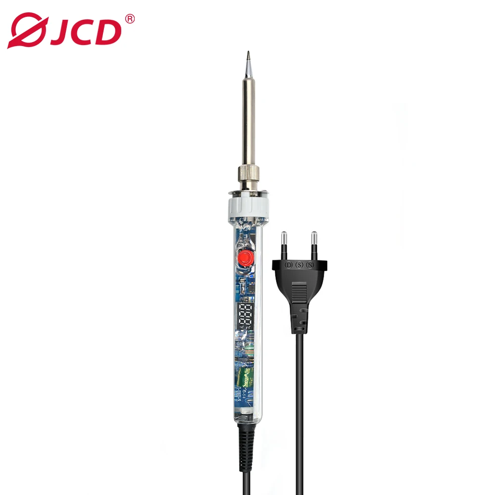 JCD 90W Electric Soldering Iron New P907 Transparent shell LCD Digital Display Adjustable Temperature 220V/110V Welding Tools JCD 90W Electric Soldering Iron New P907 Transparent shell LCD Digital Display Adjustable Temperature 220V/110V Welding Tools