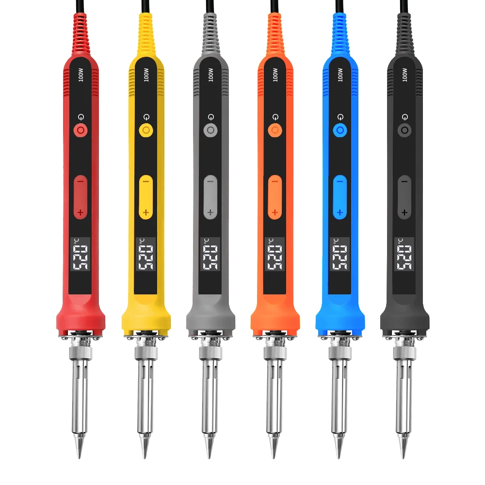 100W 120W 150W Digital Soldering Iron Set Kit Repair Welding Tool Set Calibration Temperature Adjustable 180-520-600C 907 909