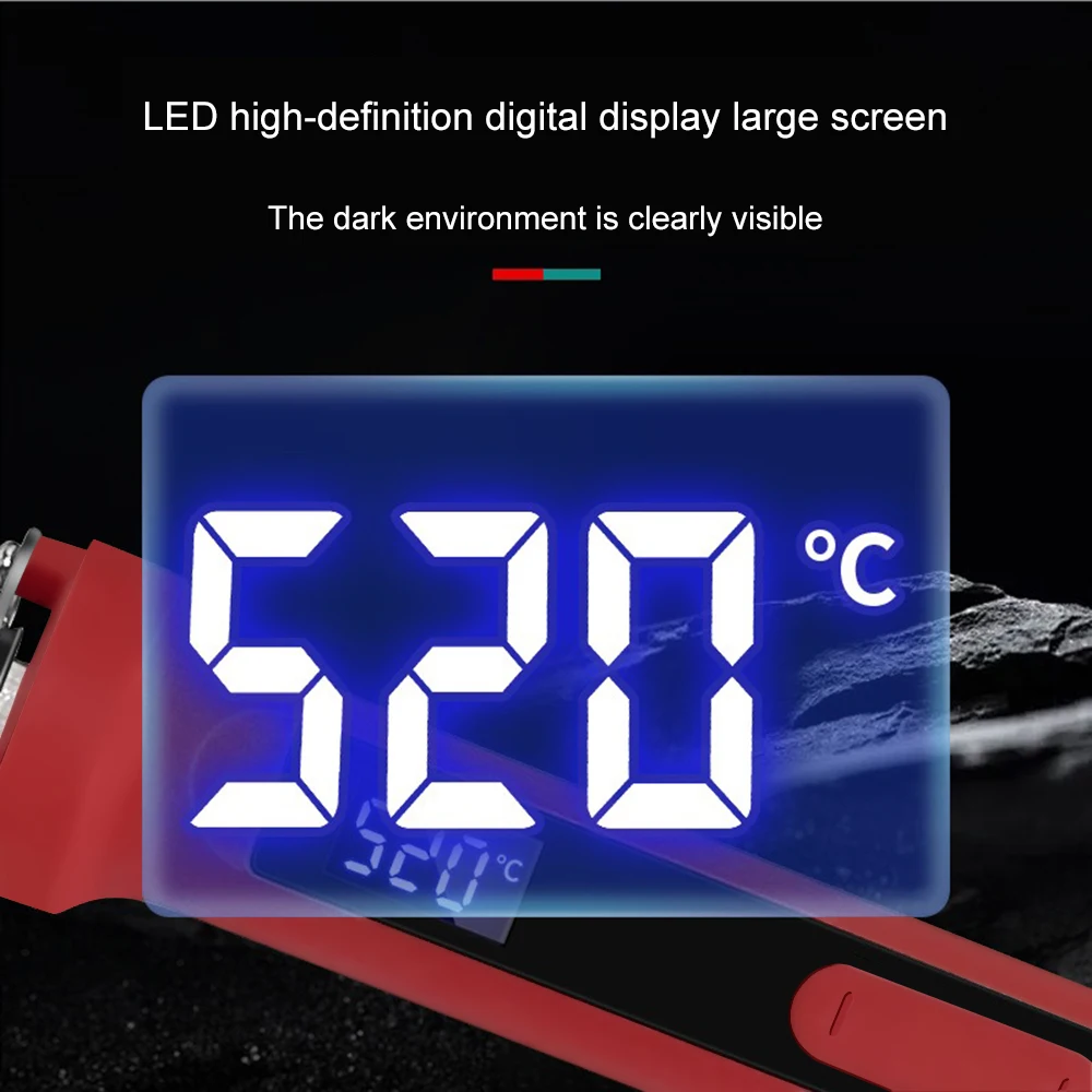 100W 120W 150W Digital Soldering Iron Set Kit Repair Welding Tool Set Calibration Temperature Adjustable 180-520-600C 907 909