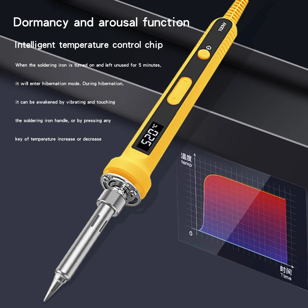 100W 120W 150W Digital Soldering Iron Set Kit Repair Welding Tool Set Calibration Temperature Adjustable 180-520-600C 907 909