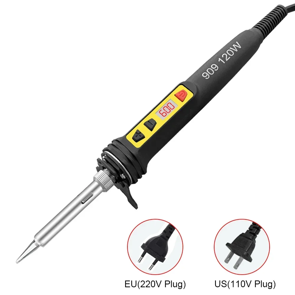 100W 120W 150W Digital Soldering Iron Set Kit Repair Welding Tool Set Calibration Temperature Adjustable 180-520-600C 907 909