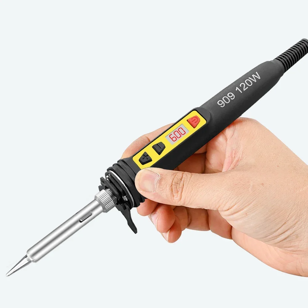 100W 120W 150W Digital Soldering Iron Set Kit Repair Welding Tool Set Calibration Temperature Adjustable 180-520-600C 907 909