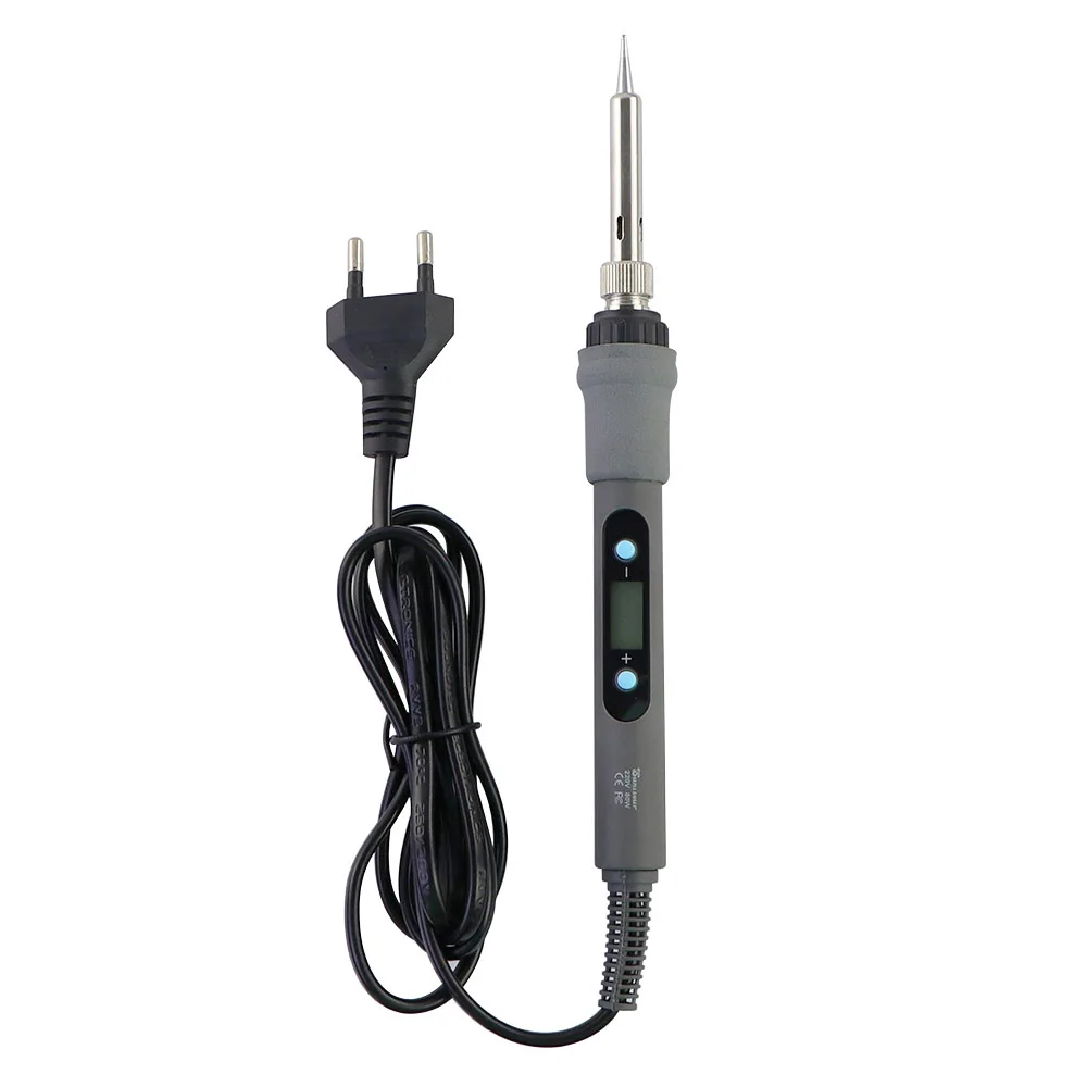 Gray 80W Digital Display Adjustable Temperature Electric Soldering Iron With Multimeter Tin Absorber Soldering Repair Tool Kit Gray 80W Digital Display Adjustable Temperature Electric Soldering Iron With Multimeter Tin Absorber Soldering Repair Tool Kit