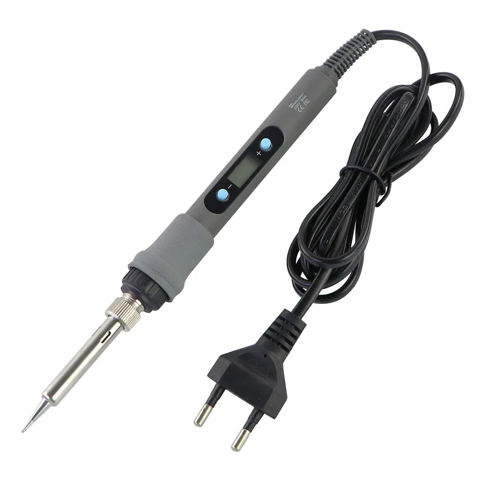 Gray 80W Digital Display Adjustable Temperature Electric Soldering Iron With Multimeter Tin Absorber Soldering Repair Tool Kit Gray 80W Digital Display Adjustable Temperature Electric Soldering Iron With Multimeter Tin Absorber Soldering Repair Tool Kit