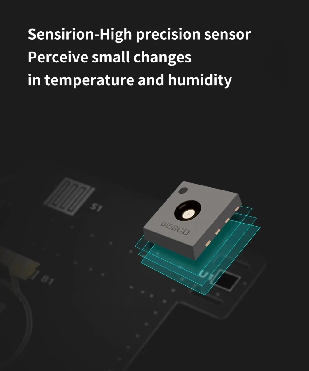 MMC Bluetooth-compatible Thermometer Hygrometer E-Ink Screen BT2.0 Smart Temperature Humidity Sensor Works for Mi Home App