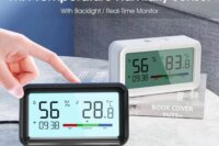 Tuya WiFi ZigBee Temperature Humidity Sensor with Screen Time Display Smart Home Indoor Hygrometer for Alexa Google Smart Life