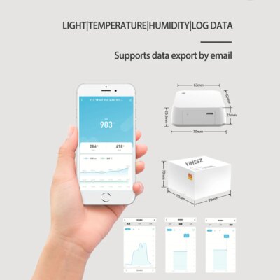 Tuya Zigbee Photometer Thermohygrometer Smart Light Sensor Hygrometer Environmental Monitor Brightness detector For Smart Home - Image 5