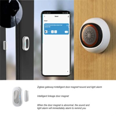 Tuya Zigbee 100DB Smart Sound And Light Alarm Two-in-one Sensor Battery / Usb Dual Power Intelligent Linkage For Smart Life - Image 5