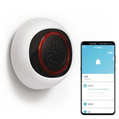 Tuya Zigbee 100DB Smart Sound And Light Alarm Two-in-one Sensor Battery / Usb Dual Power Intelligent Linkage For Smart Life - Image 2