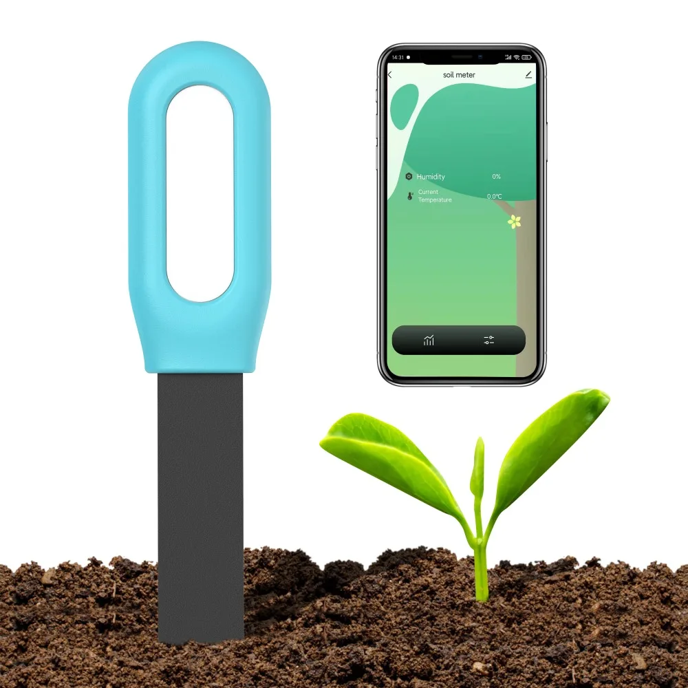 Tuya Smart for Zigbee Soil Tester Temperature and Humidity Meter Thermo Hygrometer Garden Automation Irrigation Detector