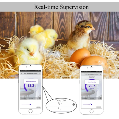 WiFi Temperature Humidity Sensor Big Screen Digital Hygrometer Thermometer Tuya Smart Life For Freezer Plants Moisture Monitor - Image 3