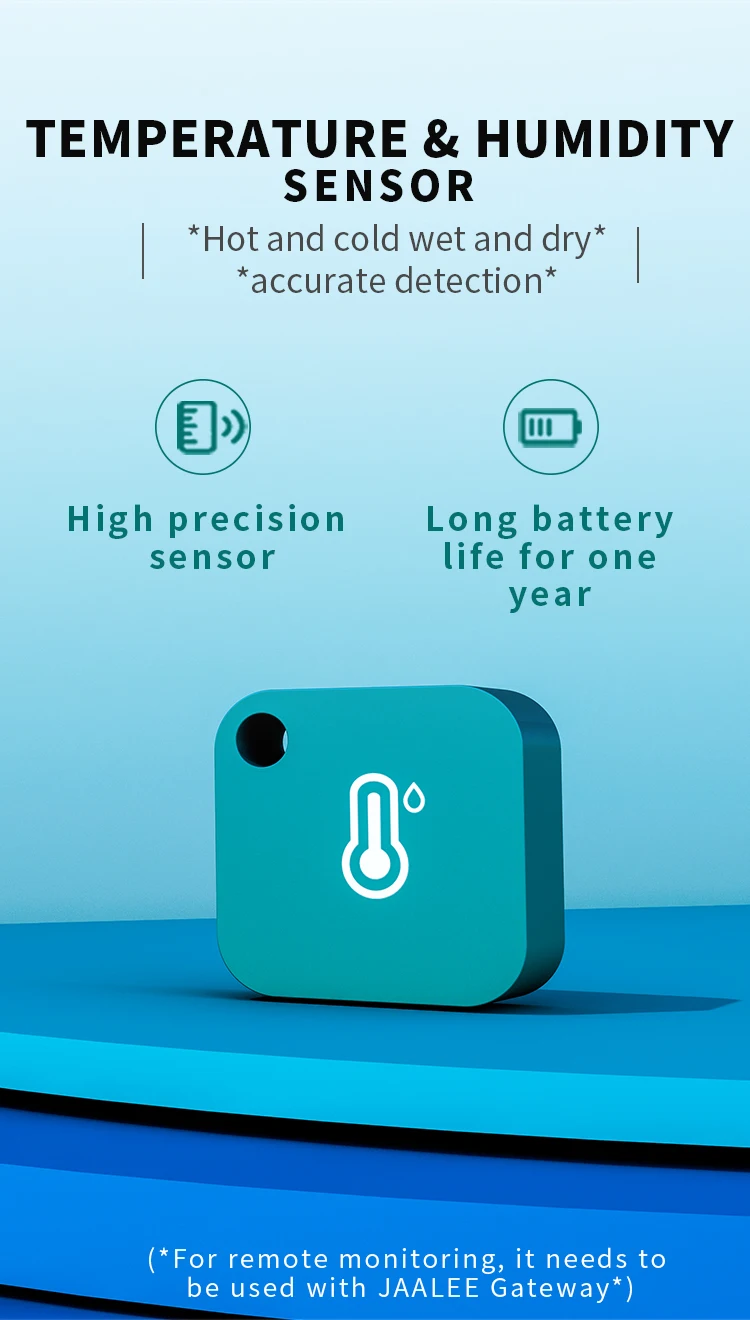 Thermometer/Hygrometer for iPhone/Android Bluetooth  Indoor Temperature Humidity Sensor for Pet Cigar Humidor Guitar wireless