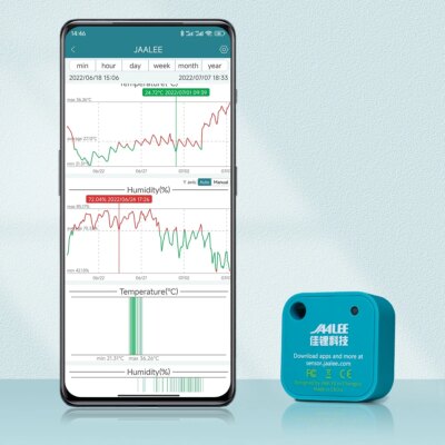 Thermometer/Hygrometer for iPhone/Android Bluetooth  Indoor Temperature Humidity Sensor for Pet Cigar Humidor Guitar wireless - Image 3