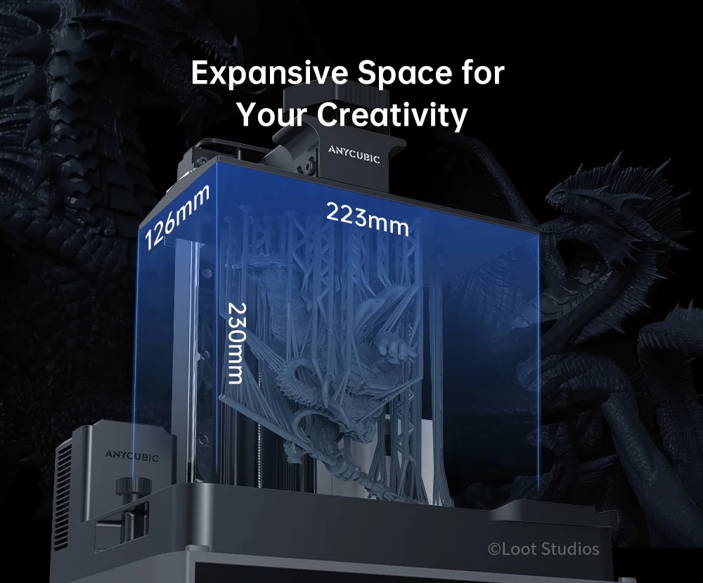 ANYCUBIC Photon Mono M7 Pro 14K Mono MSLA 3D Printer 10.1'' LCD Resin 3D Printer Speed Up to 170mm/h Printing Size 223*126*230mm