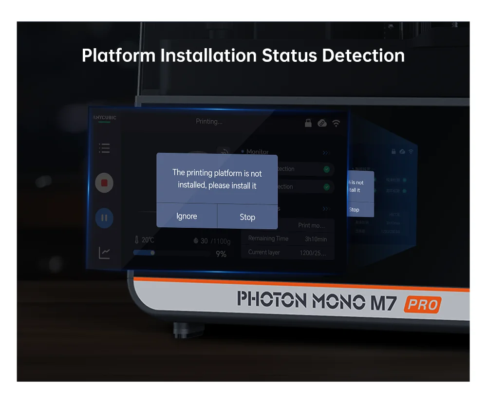 ANYCUBIC Photon Mono M7 Pro 14K Mono MSLA 3D Printer 10.1'' LCD Resin 3D Printer Speed Up to 170mm/h Printing Size 223*126*230mm